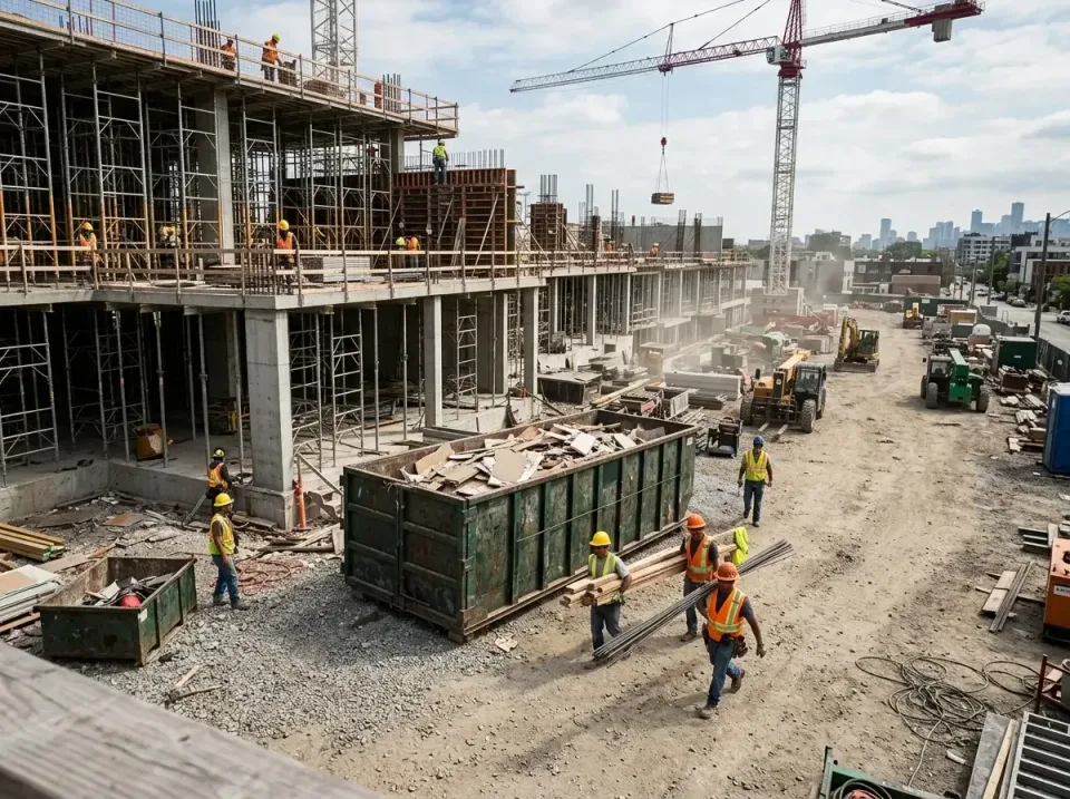 commercial-construction-site-w-002 — frequently asked questions, Low Cost Construction Dumpster Rental in Shakopee, MN
